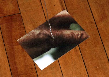 Detail: individual photo on the floor